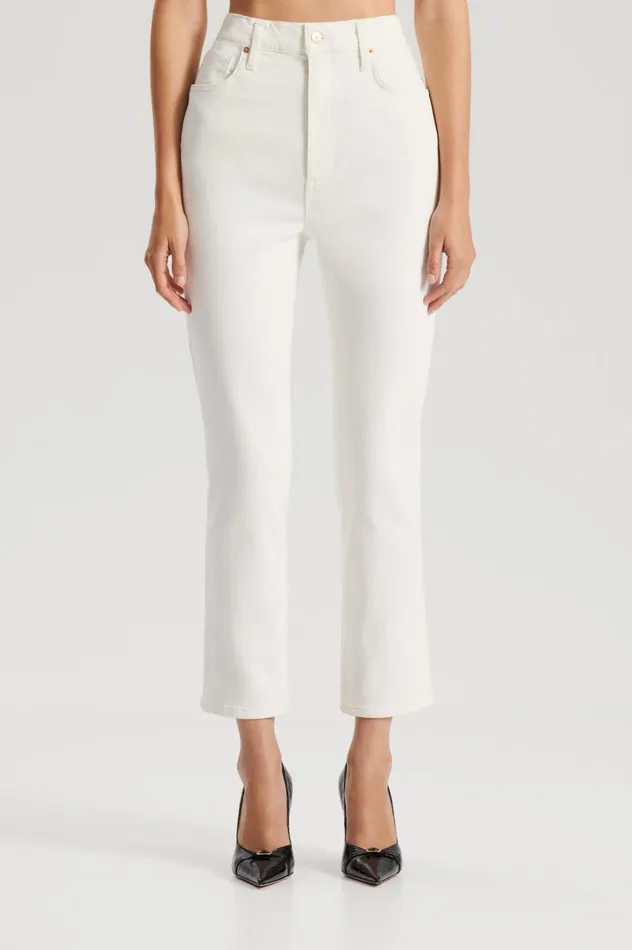 Women Scanlan Theodore Trousers HIGH RISE STRAIGHT CROP JEAN Natural115 Women Scanlan Theodore Trousers HIGH RISE STRAIGHT CROP JEAN Natural115
