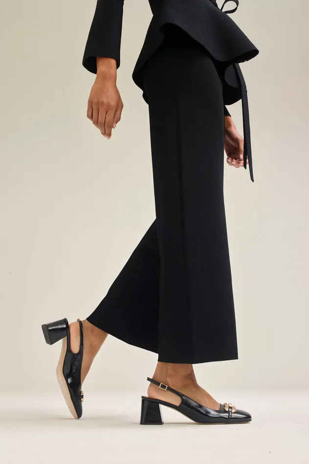 Women Scanlan Theodore Trousers MICRO CREPE CROP TROUSER Black Women Scanlan Theodore Trousers MICRO CREPE CROP TROUSER Black