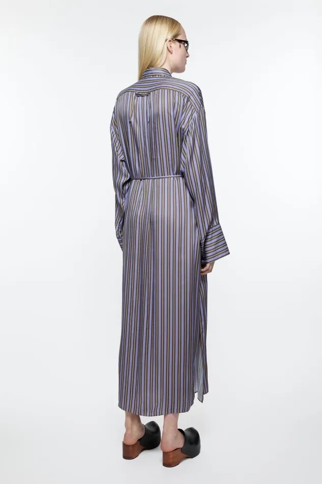 Women Shirt Dress Purpleanthracite Grey Acne Studios Dresses