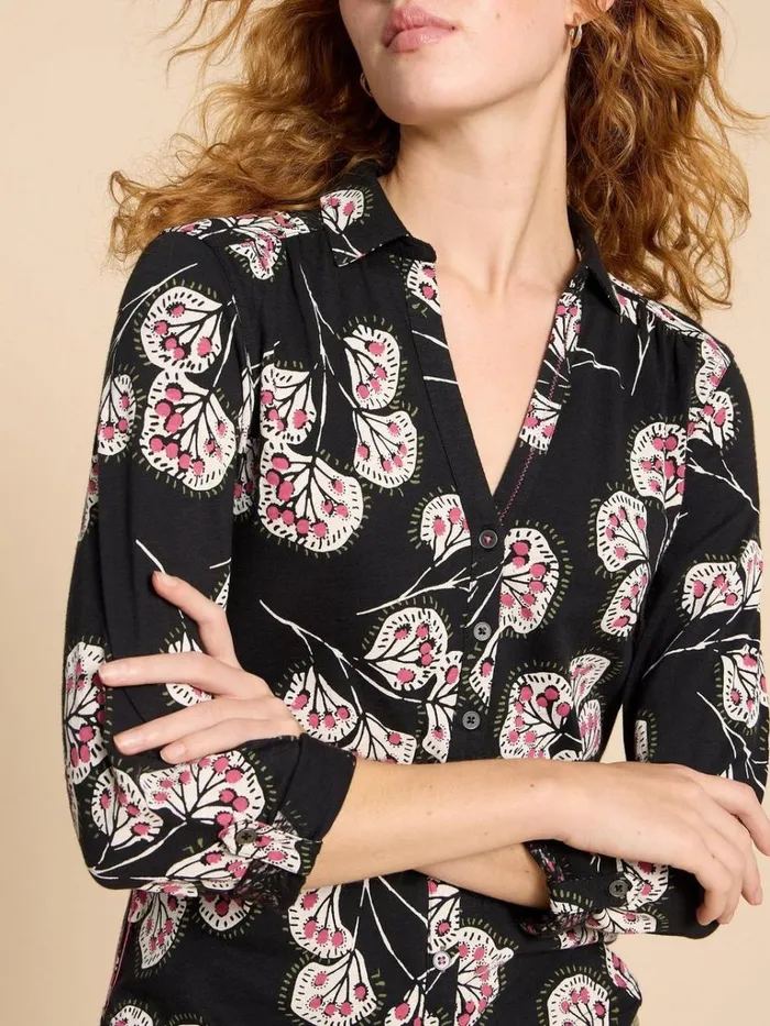 Women SHIRTS and BLOUSES White Stuff ANNIE JERSEY PRINT SHIRT Black Print Women SHIRTS and BLOUSES White Stuff ANNIE JERSEY PRINT SHIRT Black Print