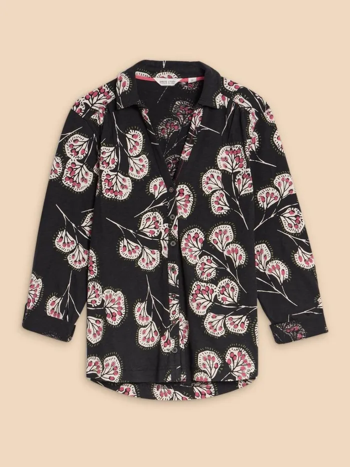 Women SHIRTS and BLOUSES White Stuff ANNIE JERSEY PRINT SHIRT Black Print Women SHIRTS and BLOUSES White Stuff ANNIE JERSEY PRINT SHIRT Black Print