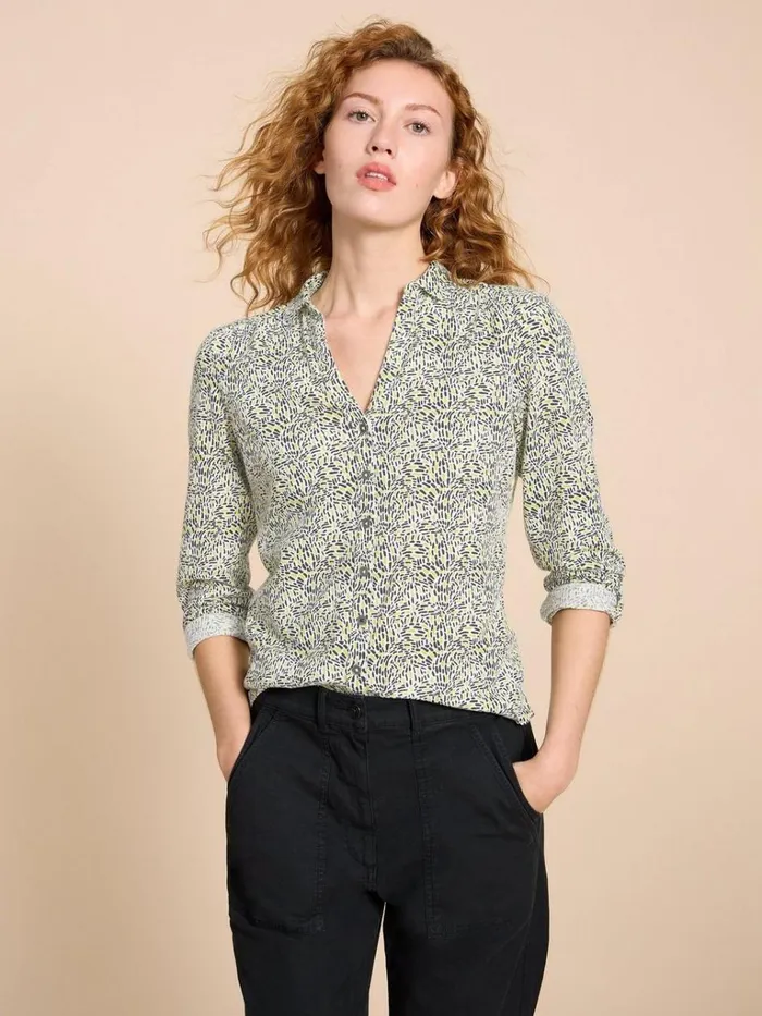 Women SHIRTS and BLOUSES White Stuff ANNIE JERSEY PRINT SHIRT Ivory Print Women SHIRTS and BLOUSES White Stuff ANNIE JERSEY PRINT SHIRT Ivory Print
