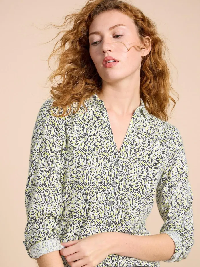 Women SHIRTS and BLOUSES White Stuff ANNIE JERSEY PRINT SHIRT Ivory Print Women SHIRTS and BLOUSES White Stuff ANNIE JERSEY PRINT SHIRT Ivory Print