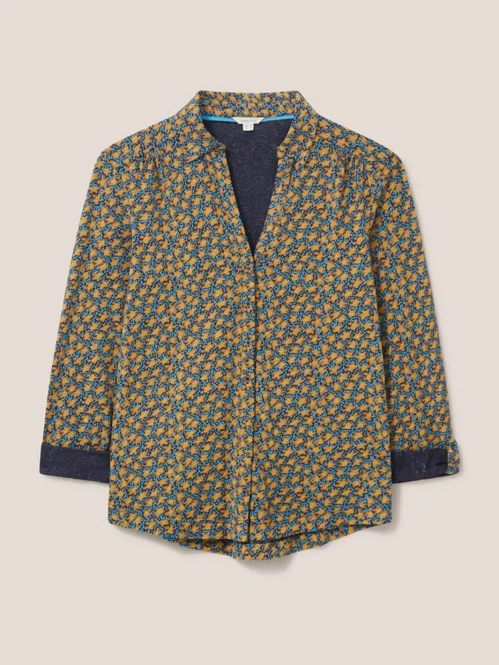 Women SHIRTS and BLOUSES White Stuff Annie Patterned Jersey Shirt Chartreuse Multi Women SHIRTS and BLOUSES White Stuff Annie Patterned Jersey Shirt Chartreuse Multi