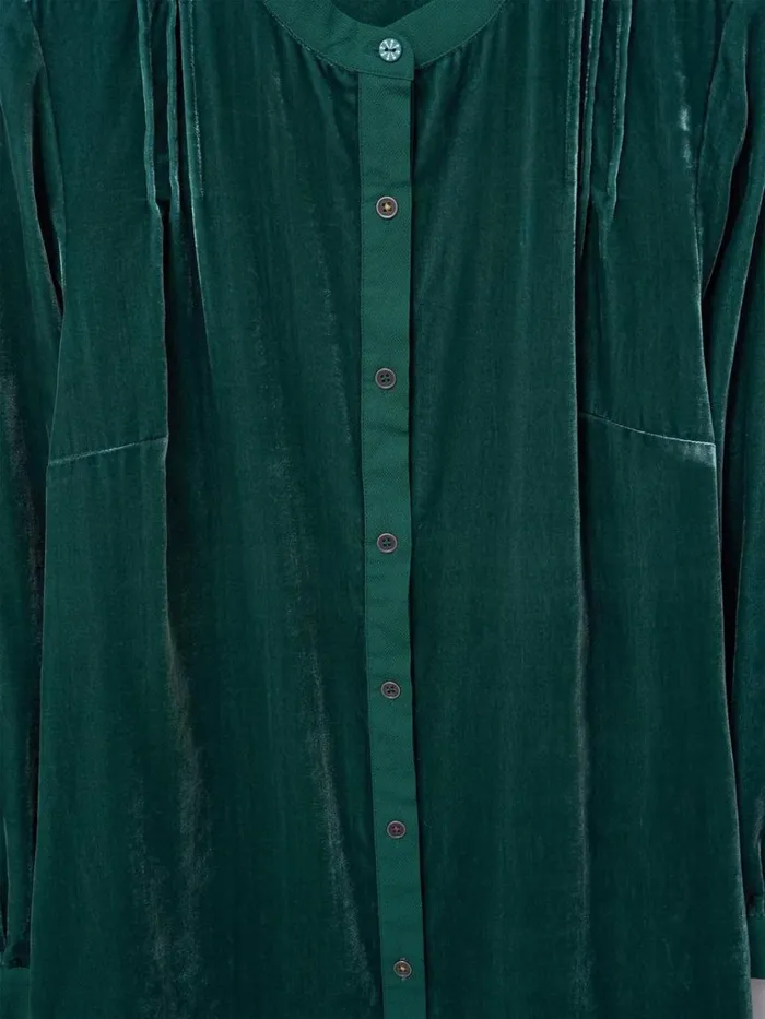 Women SHIRTS and BLOUSES White Stuff Dakota Velvet Tunic Mid Teal Women SHIRTS and BLOUSES White Stuff Dakota Velvet Tunic Mid Teal