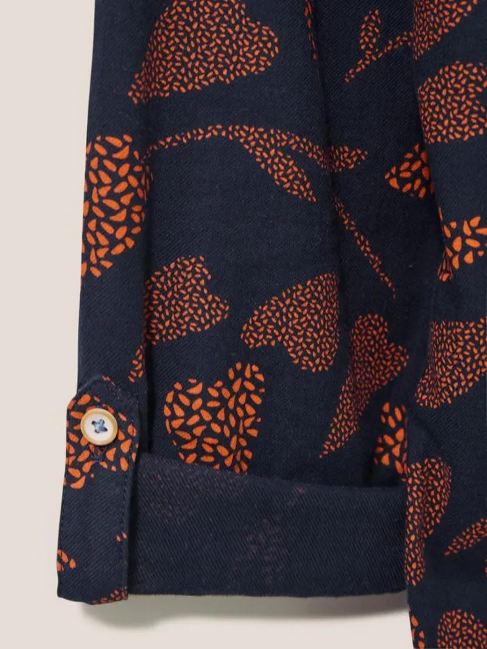 Women SHIRTS and BLOUSES White Stuff Emilia Organic Cotton Classic Fit Shirt Navy Print Women SHIRTS and BLOUSES White Stuff Emilia Organic Cotton Classic Fit Shirt Navy Print