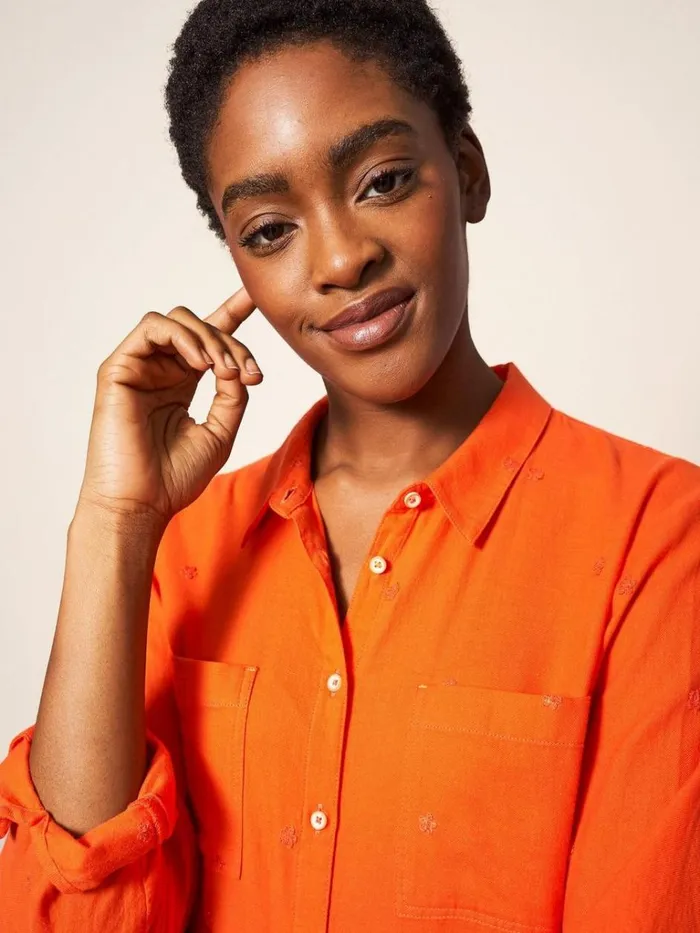 Women SHIRTS and BLOUSES White Stuff Emilia Organic Cotton Long Sleeve Shirt Bright Red Women SHIRTS and BLOUSES White Stuff Emilia Organic Cotton Long Sleeve Shirt Bright Red