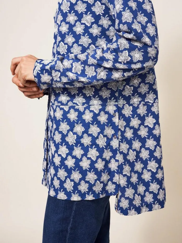 Women SHIRTS and BLOUSES White Stuff Lottie Longline Mix Shirt Blue Print