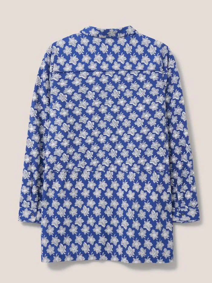 Women SHIRTS and BLOUSES White Stuff Lottie Longline Mix Shirt Blue Print Women SHIRTS and BLOUSES White Stuff Lottie Longline Mix Shirt Blue Print