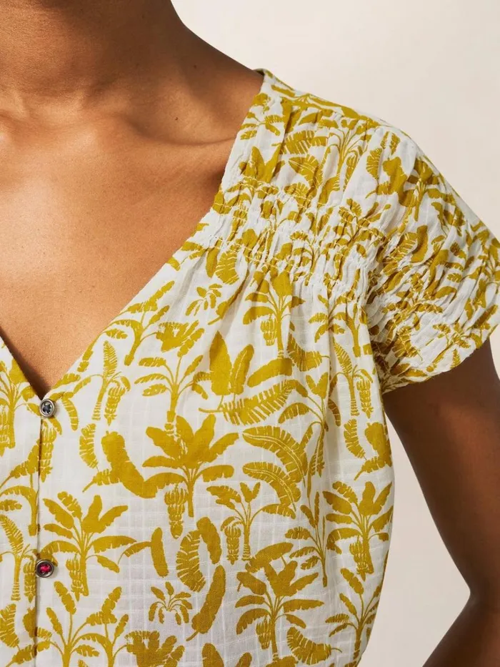 Women SHIRTS and BLOUSES White Stuff Rae Organic Vest Cotton White Multi Women SHIRTS and BLOUSES White Stuff Rae Organic Vest Cotton White Multi