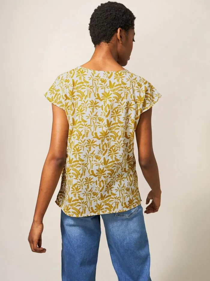Women SHIRTS and BLOUSES White Stuff Rae Organic Vest Cotton White Multi Women SHIRTS and BLOUSES White Stuff Rae Organic Vest Cotton White Multi