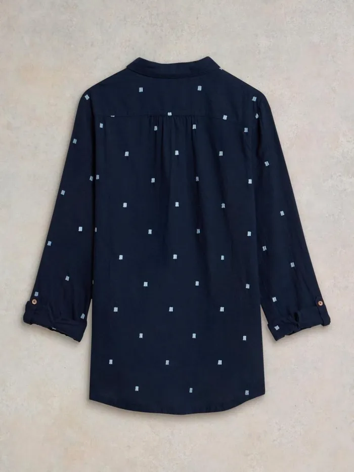 Women SHIRTS and BLOUSES White Stuff Sophie Organic Cotton Shirt Dark Navy Women SHIRTS and BLOUSES White Stuff Sophie Organic Cotton Shirt Dark Navy
