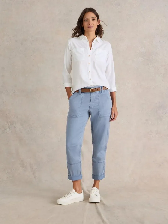 Women SHIRTS and BLOUSES White Stuff Sophie Organic Cotton Shirt Pale Ivory