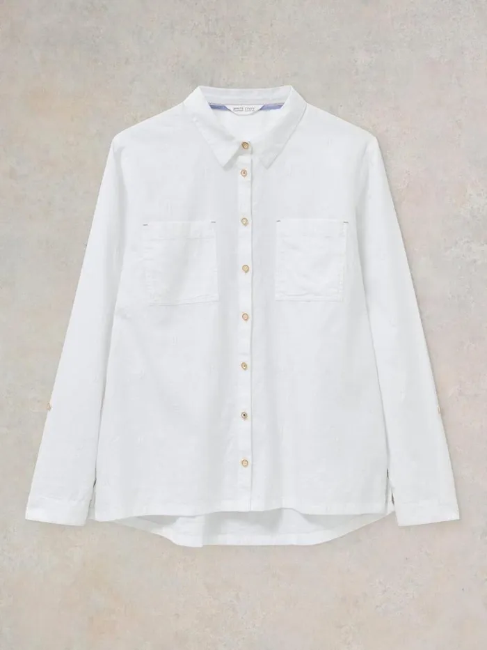 Women SHIRTS and BLOUSES White Stuff Sophie Organic Cotton Shirt Pale Ivory Women SHIRTS and BLOUSES White Stuff Sophie Organic Cotton Shirt Pale Ivory
