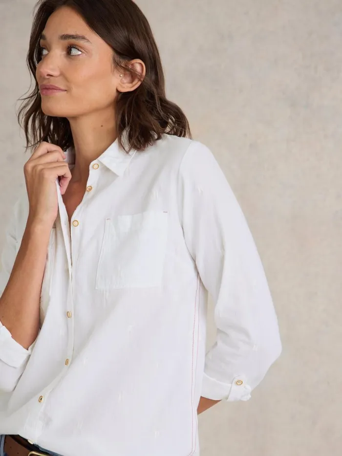 Women SHIRTS and BLOUSES White Stuff Sophie Organic Cotton Shirt Pale Ivory Women SHIRTS and BLOUSES White Stuff Sophie Organic Cotton Shirt Pale Ivory