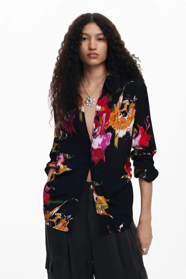 Women Shirts And Blouses Desigual Floral Print Shirt