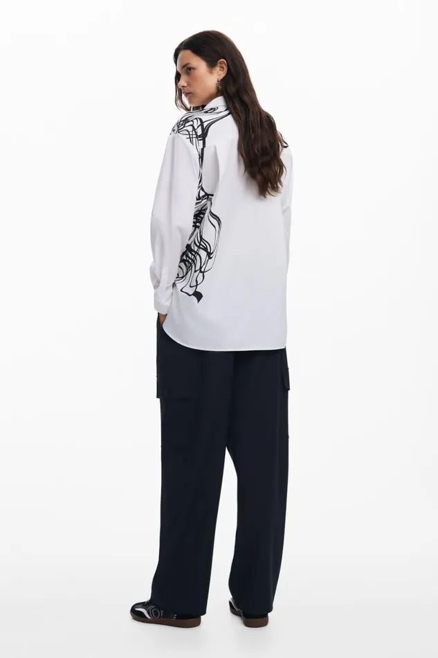 Women Shirts And Blouses Desigual Oversized Shirt M Christian Lacroix