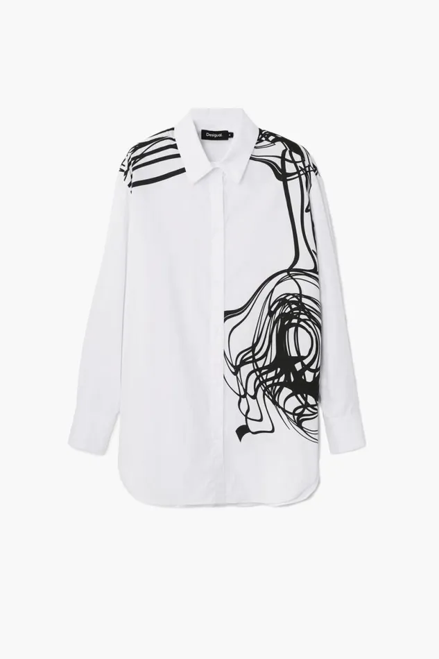 Women Shirts And Blouses Desigual Oversized Shirt M Christian Lacroix