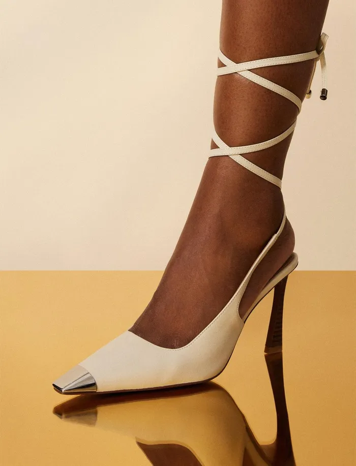 Women Shoes BCBG Rinzo Pump Heel White Cap