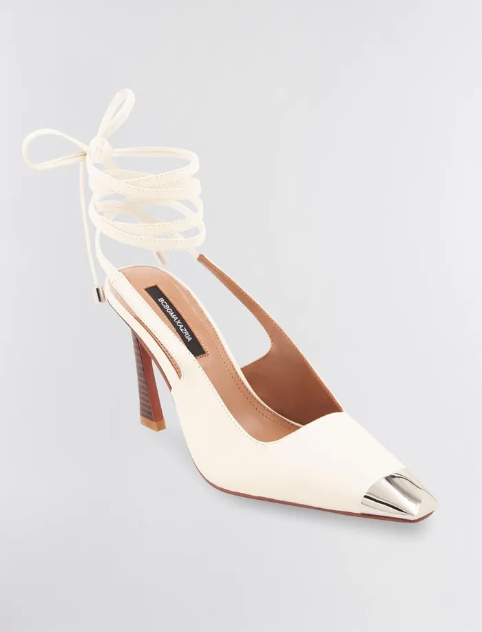 Women Shoes BCBG Rinzo Pump Heel White Cap
