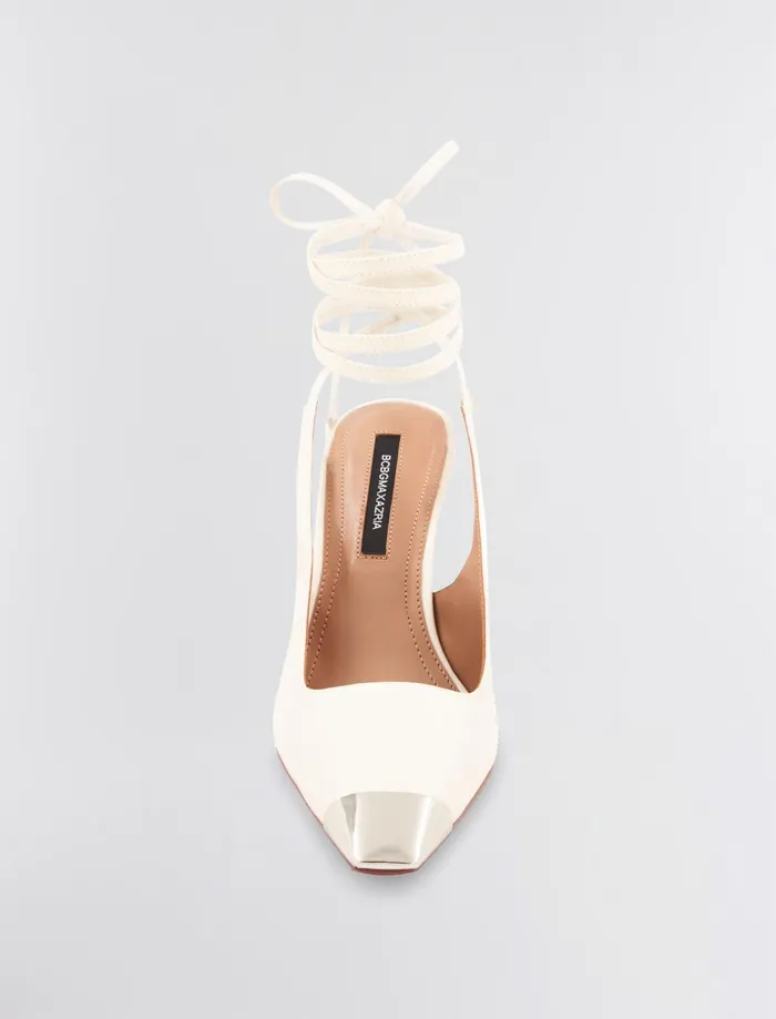 Women Shoes BCBG Rinzo Pump Heel White Cap