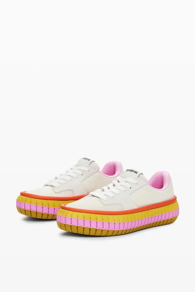 Women Shoes Desigual Multicolor Sole Sneaker