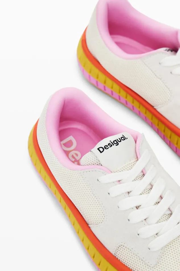 Women Shoes Desigual Multicolor Sole Sneaker