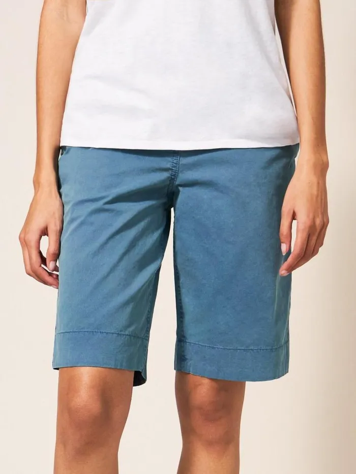 Women SHORTS White Stuff Hayley Organic Chino Shorts Mid Teal