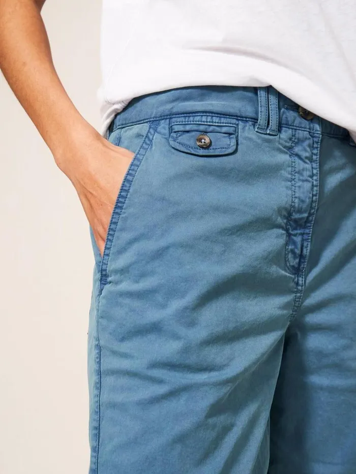 Women SHORTS White Stuff Hayley Organic Chino Shorts Mid Teal Women SHORTS White Stuff Hayley Organic Chino Shorts Mid Teal