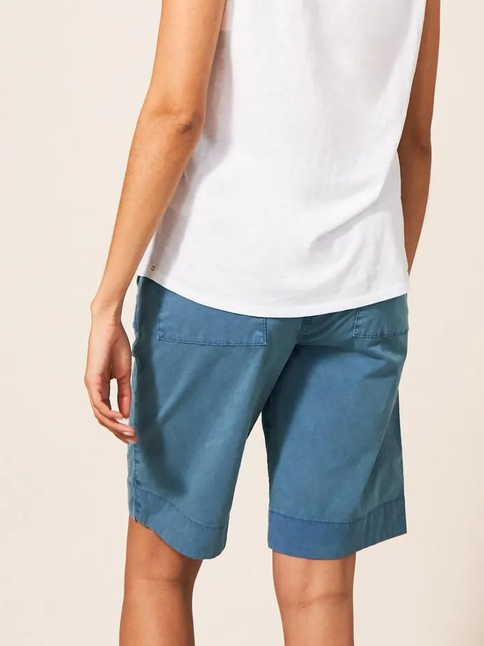 Women SHORTS White Stuff Hayley Organic Chino Shorts Mid Teal Women SHORTS White Stuff Hayley Organic Chino Shorts Mid Teal