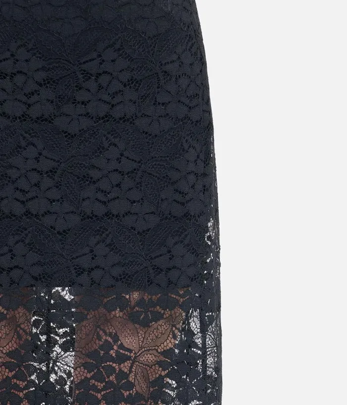 Women Skirts and Shorts THE KOOPLES Long Black Lace Skirt Women Skirts and Shorts THE KOOPLES Long Black Lace Skirt
