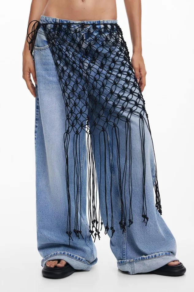 Women Skirts Desigual Crochet Sarong Women Skirts Desigual Crochet Sarong