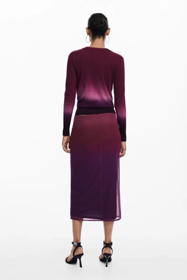 Women Skirts Desigual Gradient Flowy Skirt