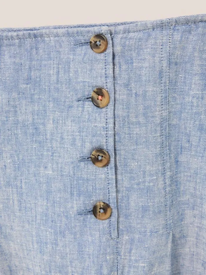 Women SKIRTS White Stuff Ciara Linen Skirt Chambray Blue Women SKIRTS White Stuff Ciara Linen Skirt Chambray Blue