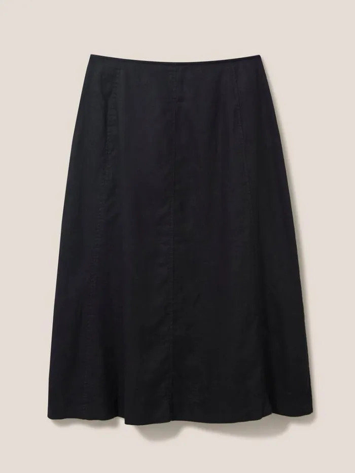 Women SKIRTS White Stuff Ciara Linen Skirt Washed Black Women SKIRTS White Stuff Ciara Linen Skirt Washed Black
