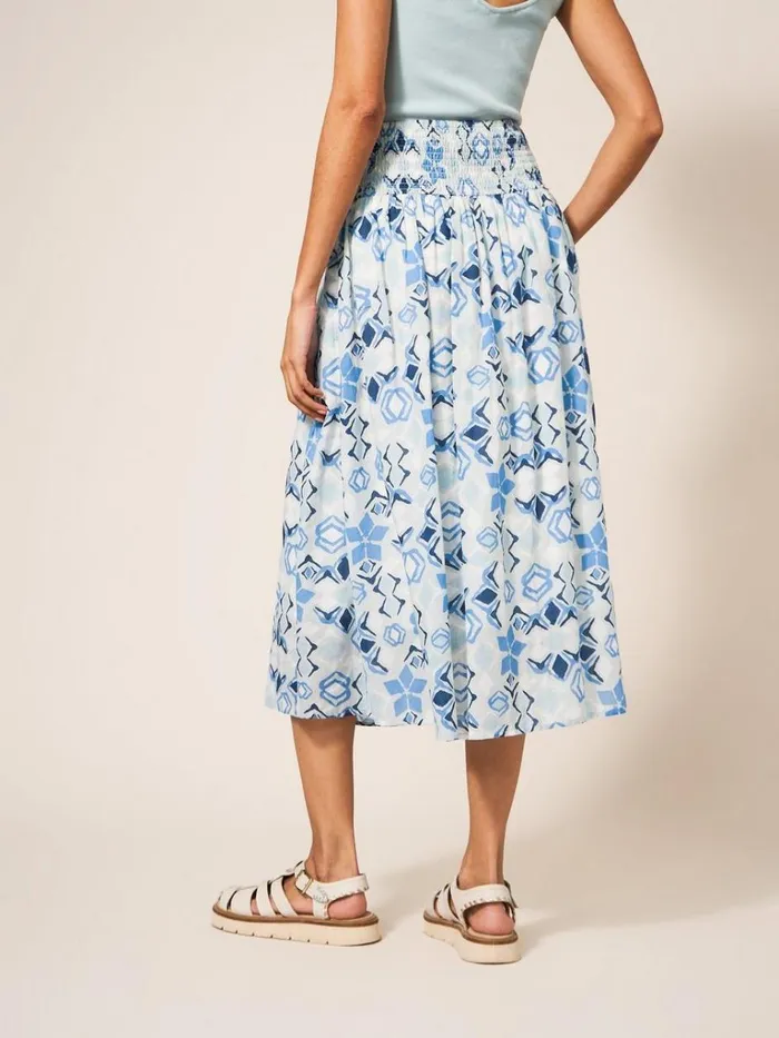 Women SKIRTS White Stuff Maeva Skirt Blue Multi Women SKIRTS White Stuff Maeva Skirt Blue Multi