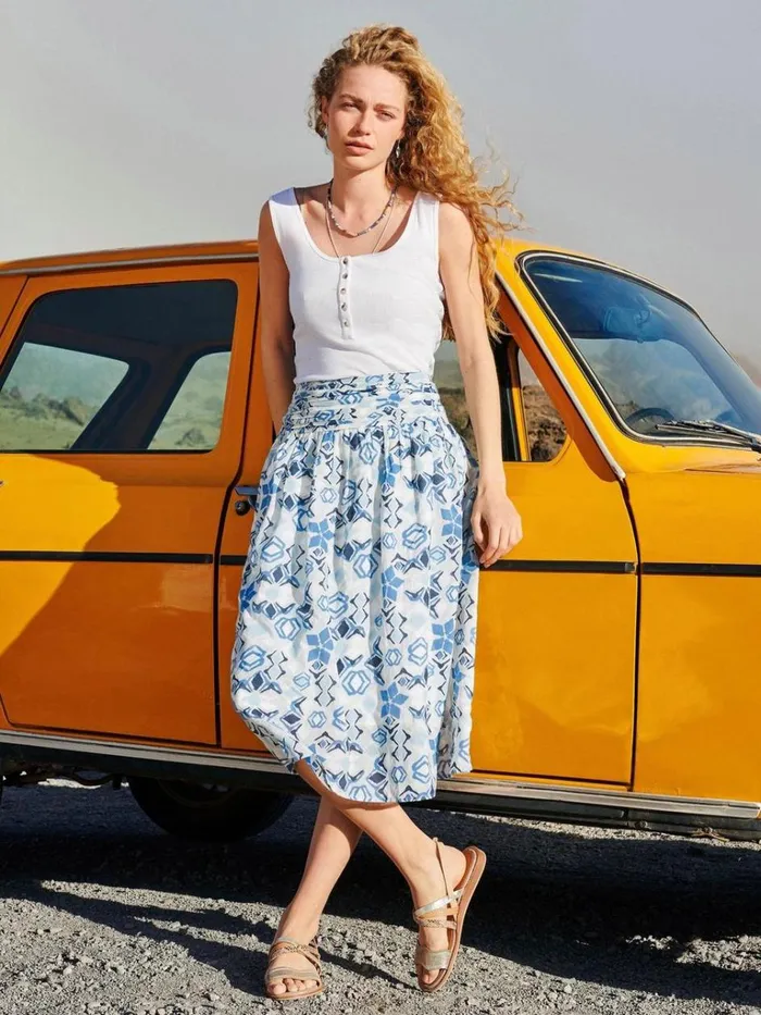 Women SKIRTS White Stuff Maeva Skirt Blue Multi Women SKIRTS White Stuff Maeva Skirt Blue Multi