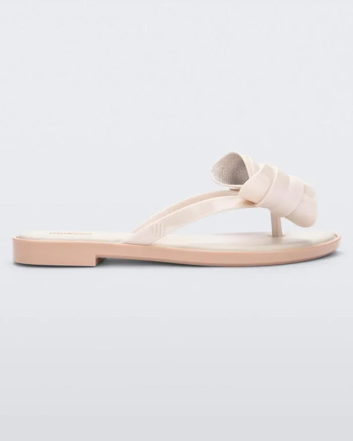 Women Slim Flip Flop Light Beige Melissa Flip Flops