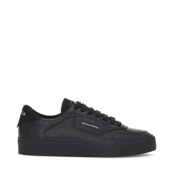 Women Sneakers Unisex 3843 COURT Low Cut TRIPLE BLACK Superga Low Cut