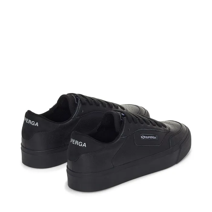 Women Sneakers Unisex 3843 COURT Low Cut TRIPLE BLACK Superga Low Cut