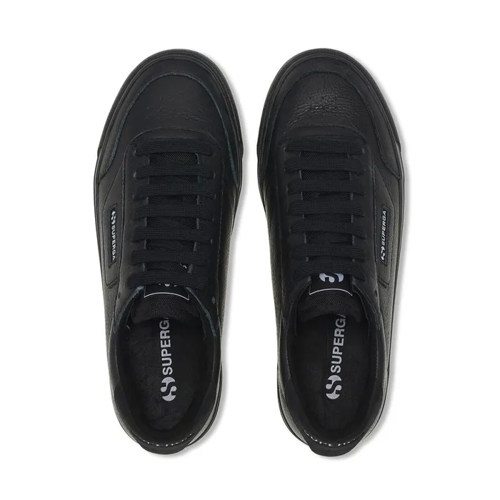 Women Sneakers Unisex 3843 COURT Low Cut TRIPLE BLACK Superga Low Cut