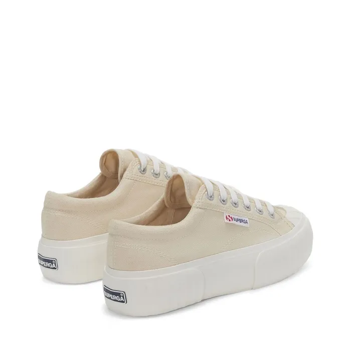 Women Sneakers Woman 2631 STRIPE PLATFORM Low Cut BEIGE LT EGGSHELLFAVORIO Superga Low Cut