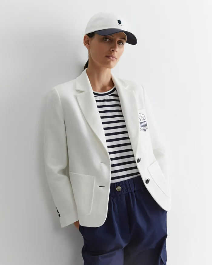 Women Sportscraft Blazers Club Jersey Blazer Milk