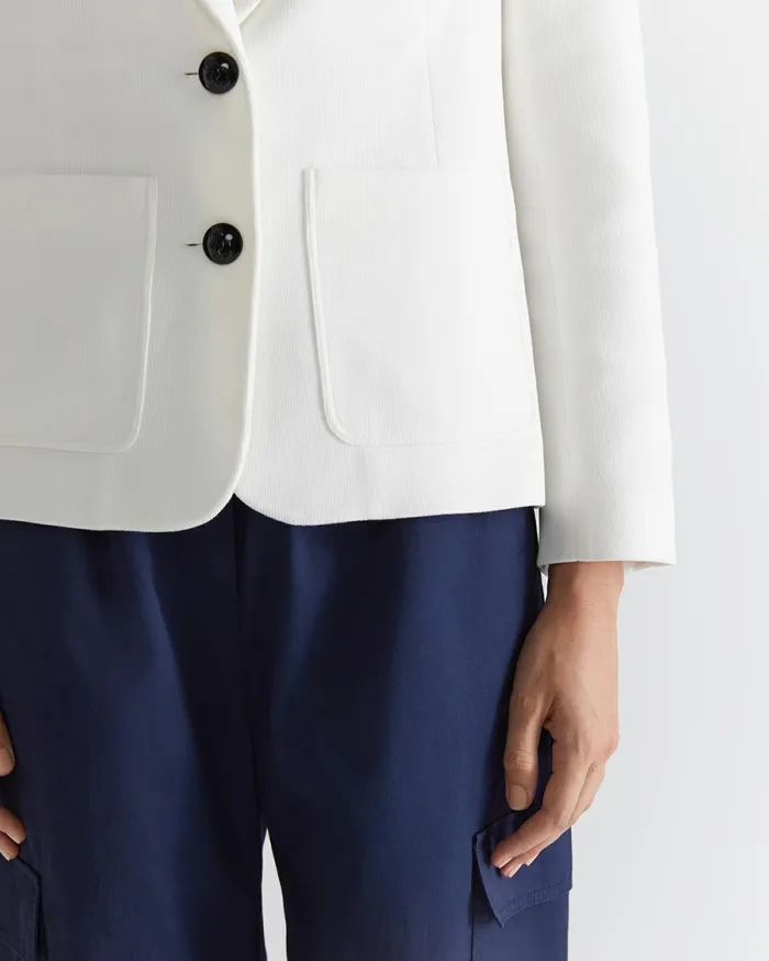 Women Sportscraft Blazers Club Jersey Blazer Milk