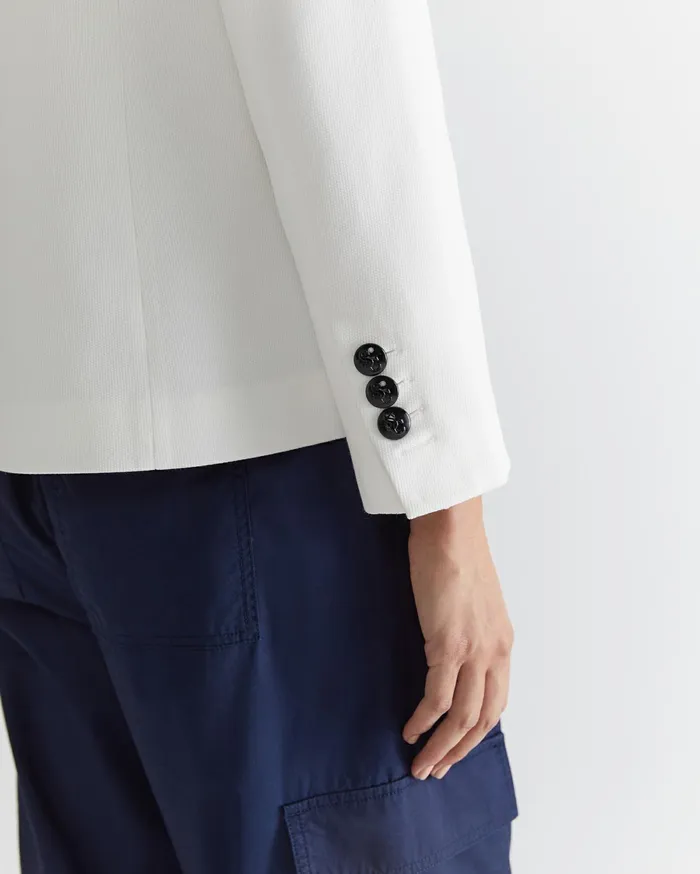 Women Sportscraft Blazers Club Jersey Blazer Milk