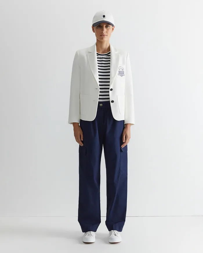Women Sportscraft Blazers Club Jersey Blazer Milk
