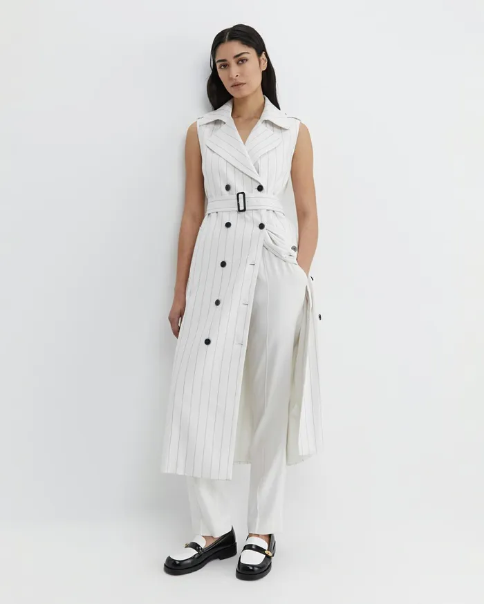 Women Sportscraft Dresses Brianne Trench Maxi Dress Whitenavy