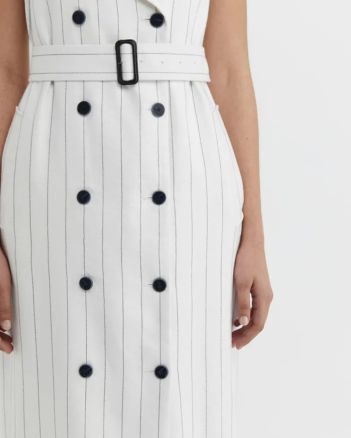Women Sportscraft Dresses Brianne Trench Maxi Dress Whitenavy