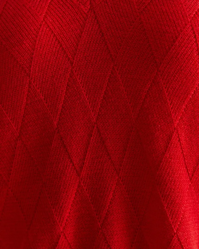 Women Sportscraft Knits and Cardigans Cass Diamond Cable Sweater Red