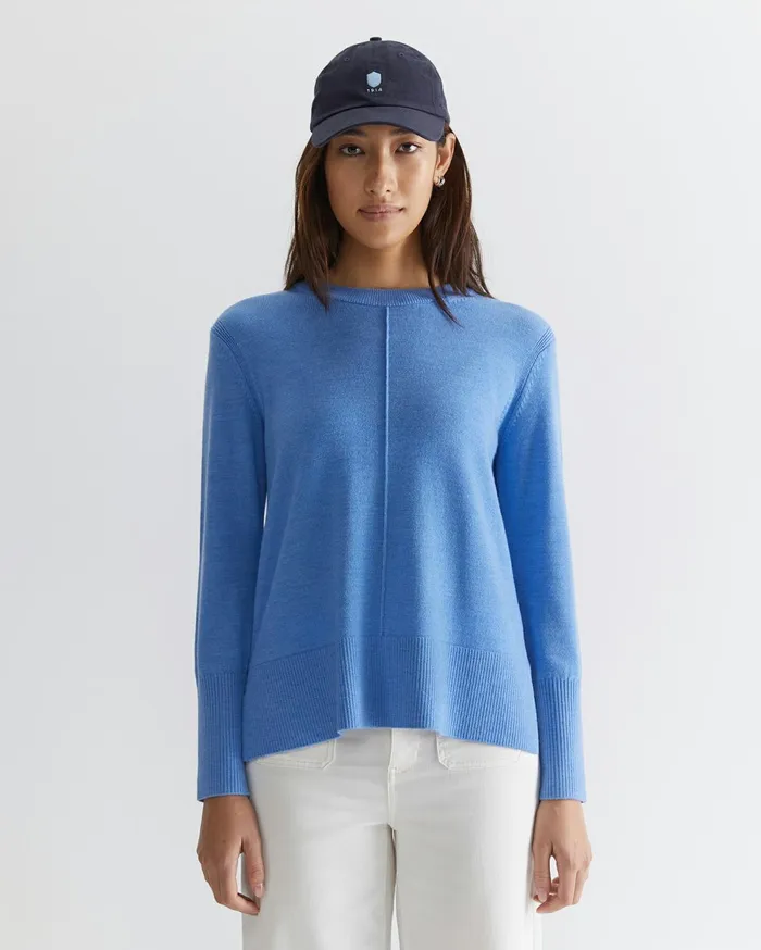 Women Sportscraft Knits and Cardigans Cass Merino Wool Knit Azure